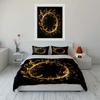 "Golden Musical Decor Set" Soft Comfortable Duvet Cover Bedding Set Included 1*Duvet Cover & 2*Pillowcases gift