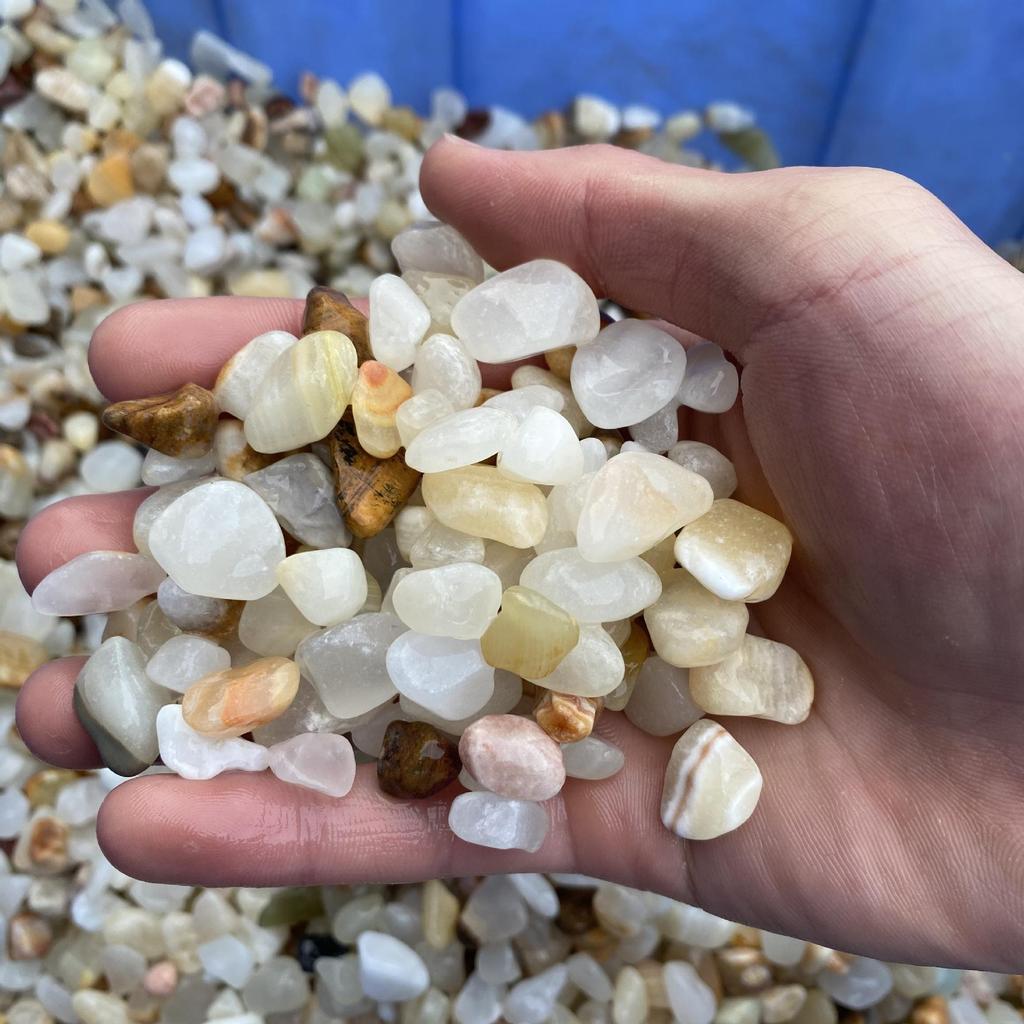 Natural Sandstone Polished Pebbles: 40 Jin for Fish Tank Landscaping & Succulent Decoration