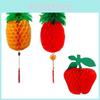 Charming Pineapple Apple Lanterns Designed For Colorful Happy New Year And Celebration Decor