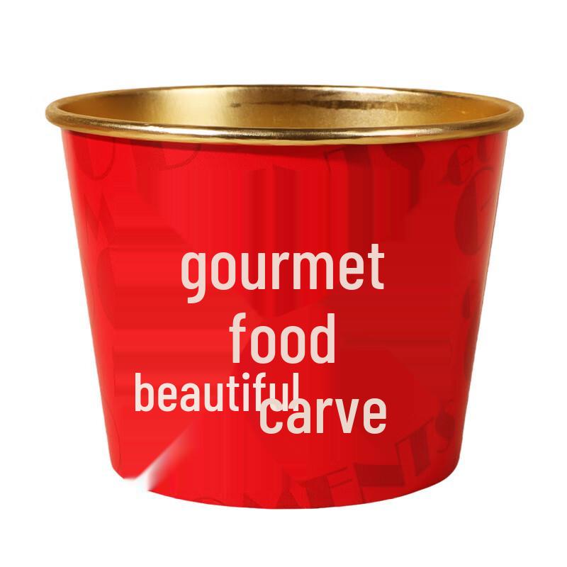 Guyue Tiancheng Thickened Gold Foil Festive Red Disposable Bowls