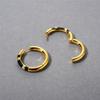 Premium Gold Copper Plated 18K Real Gold Drop Glaze Earrings, Ear Buckles, Fashionable Retro Simple Temperament Versatile Earrings