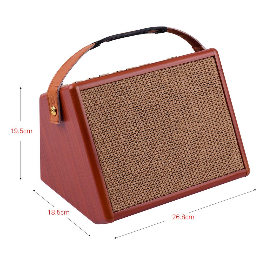AC-25 25W Portable Acoustic Guitar Amplifier Rechargeable Amp Wireless BT Speaker Indepedent Reverb