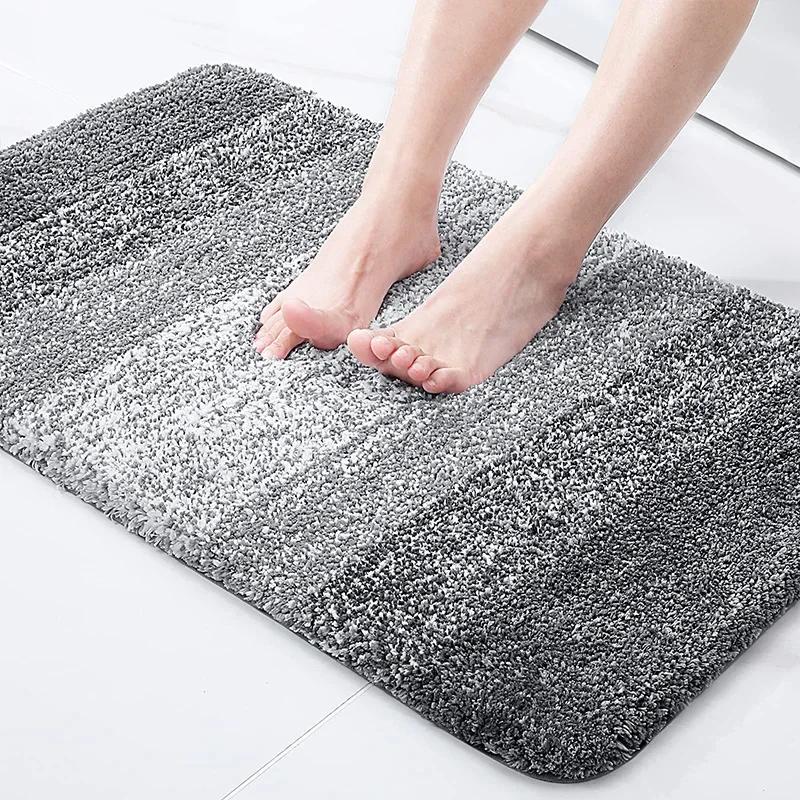 Bathroom Rugs Mat Extra Soft Absorbent Microfiber Bath Rugs Rubber Backing Quick Dry for Bathroom Floor Tub and Shower