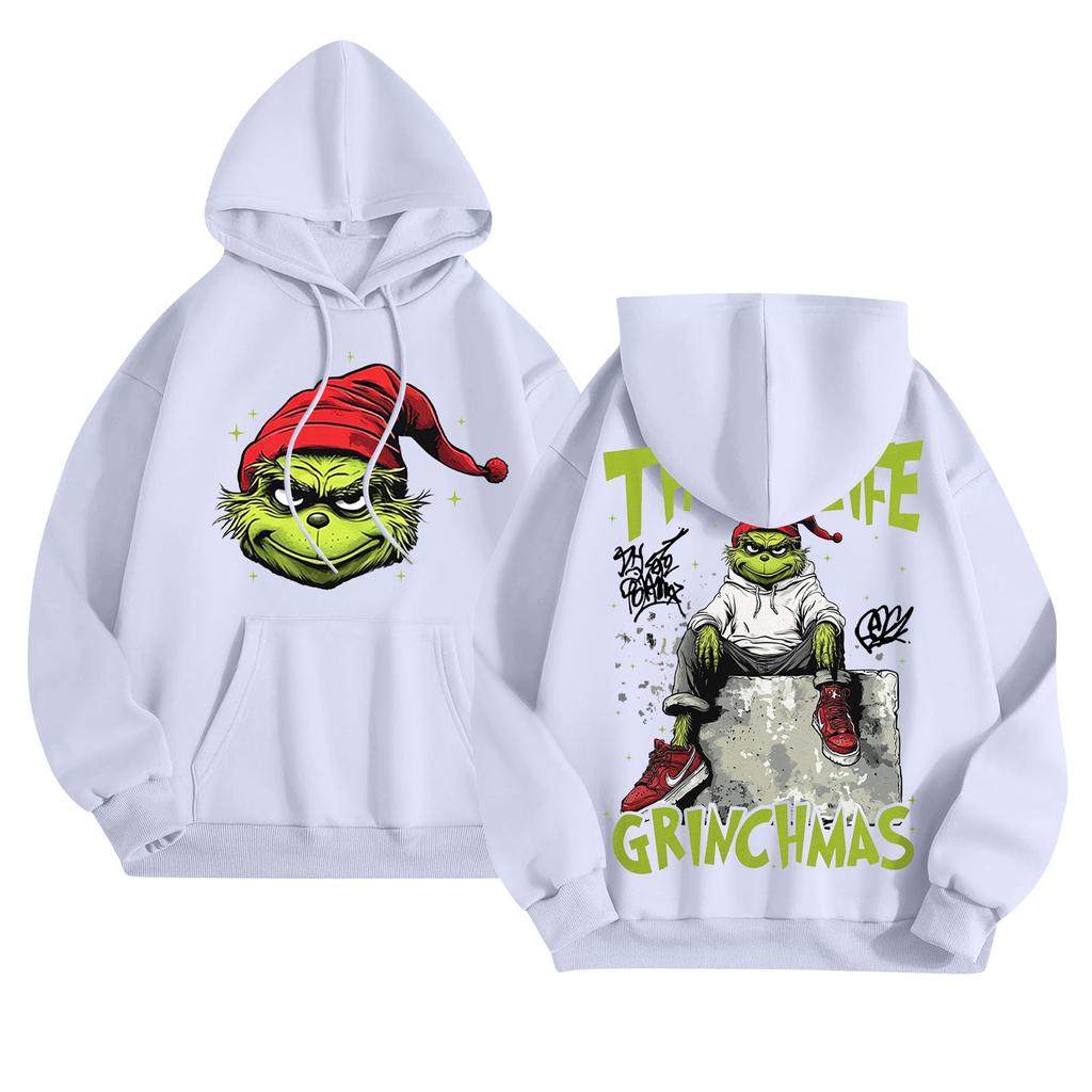 Women's Fashion Lightweight Long Sleeve Pullover With Pockets Rugby Print Hoodie