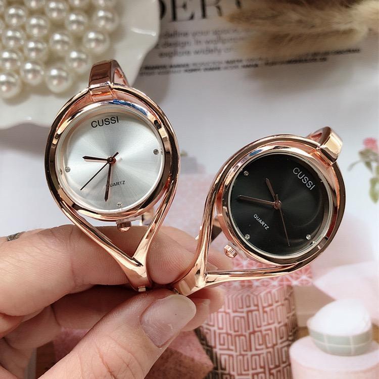 Bangle Watch Women Quartz Wristwatch Minimalist Dial Brand New Design Clock Fashion Diamond Rhinestone Bracelet Band Retro Reloj