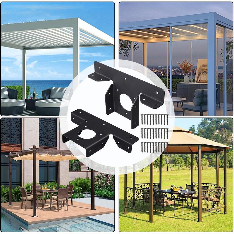 Verstellbare Pergola-Winkel 3-Wege-Verlängerung T-Winkel Verstellbar Verstellbar 2 Stück Pergola-Winkel Für Außen-Gartenstrukturen