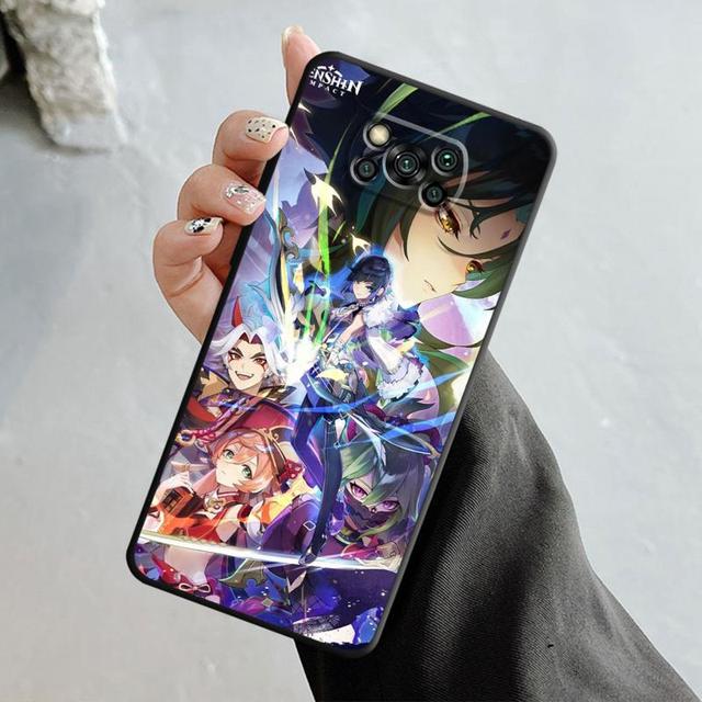 Cartoon Genshin Auswirkungen Aether Lumine Für Xiaomi Poco X3 Nfc X4pro X5 M3 Für Mi 12 13 11 10 10t 8 Note10 Lite 11ultra 11t Abdeckung