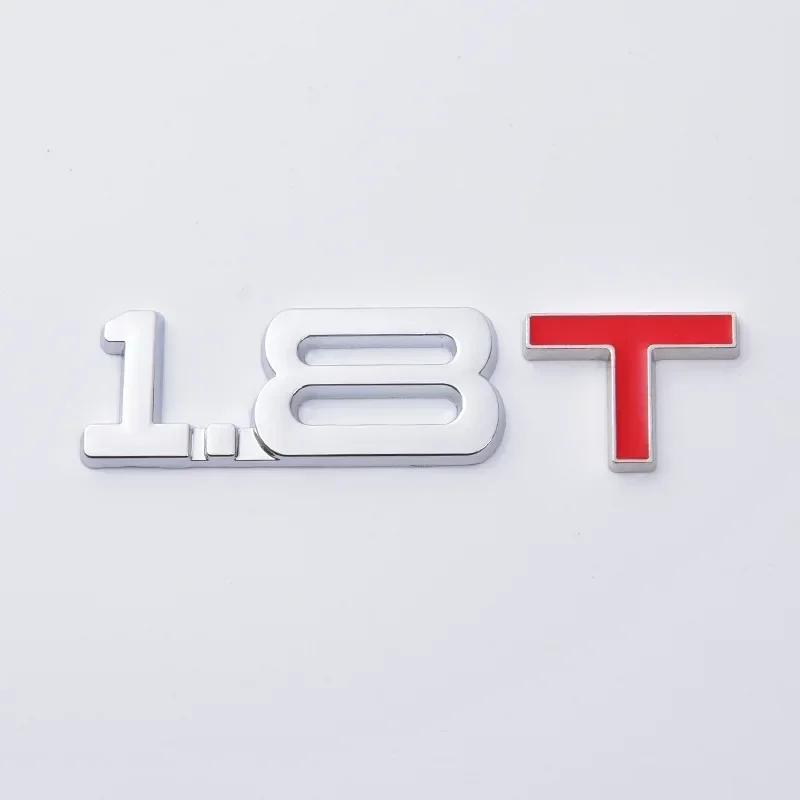 3D Metal 1.5T 1.6T 1.8T 2.0T 2.2T 2.4T 2.5T 2.8T 3.0T Car Sticker Emblem Badge Decal For Mazda KIA Renault TOYOTA BMW Ford Focus