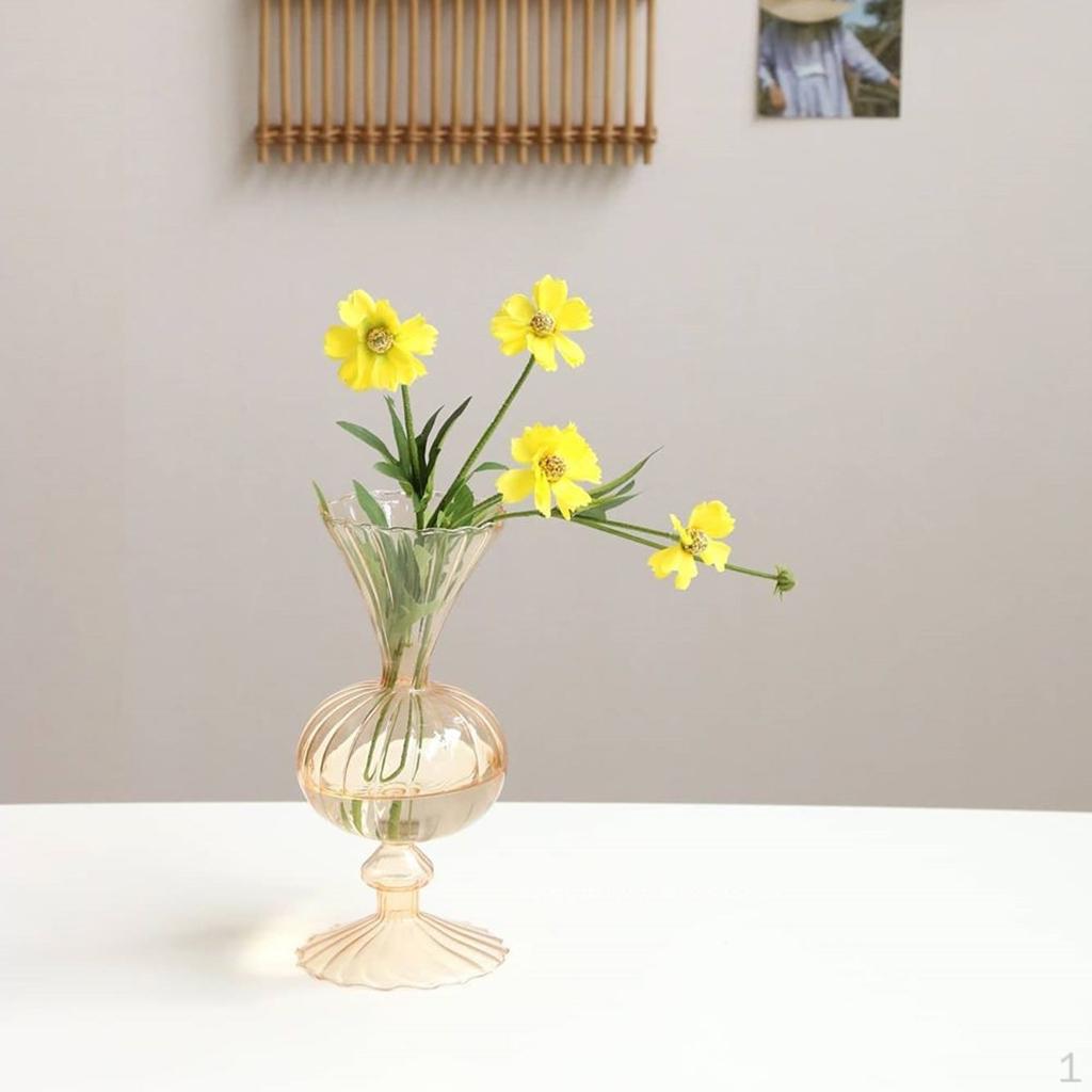 Скандинавская Декоративная Стеклянная Ваза Современная Настольная Балконная Свадебная Gold S