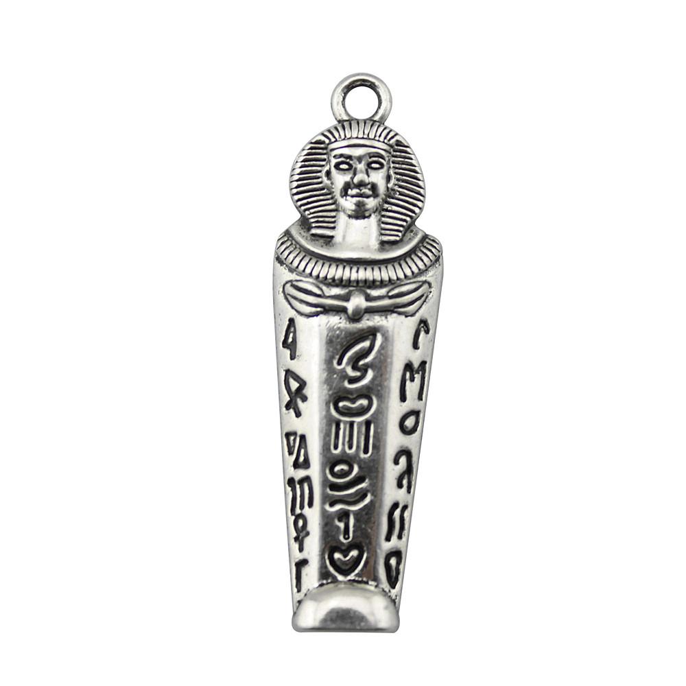 Charms Egipski Faraon Szef Wisiorki Vintage Biżuteria Materiały QC048