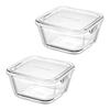 iwaki Pack & Range Square Glass Food Storage Containers Heat Resistant Microwave Safe PS-PRN-11W