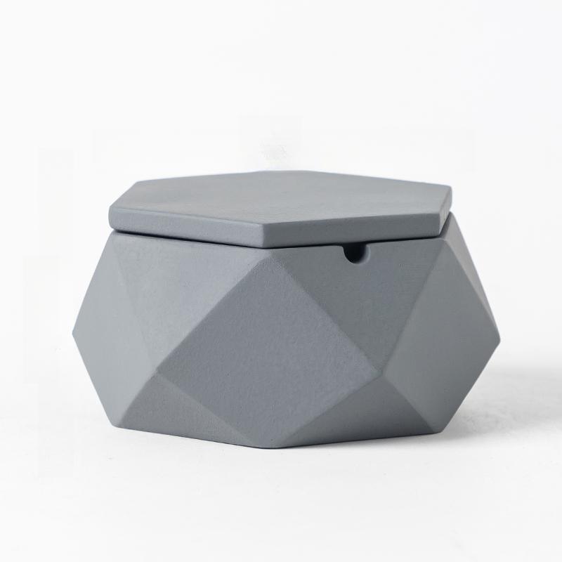 Ashtray Ins Wind Simple Modern with Cover Home Living Room Creative Personality Trend Anti-flying Ashtray