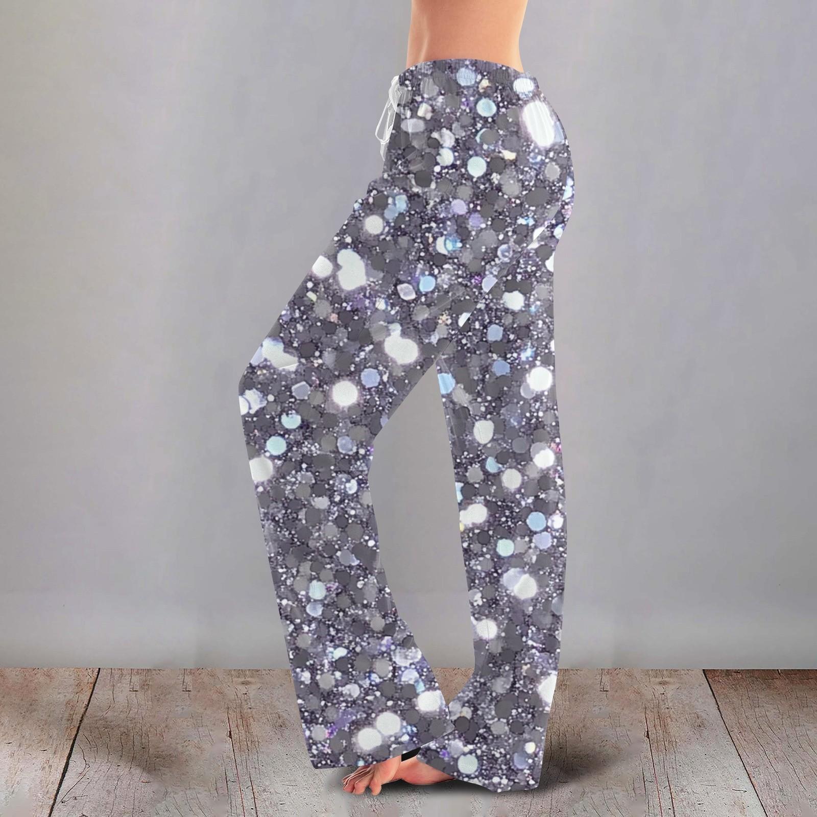 Женские милые брюки с цветочным принтом на завязках, повседневные пижамные брюки XXXXXL