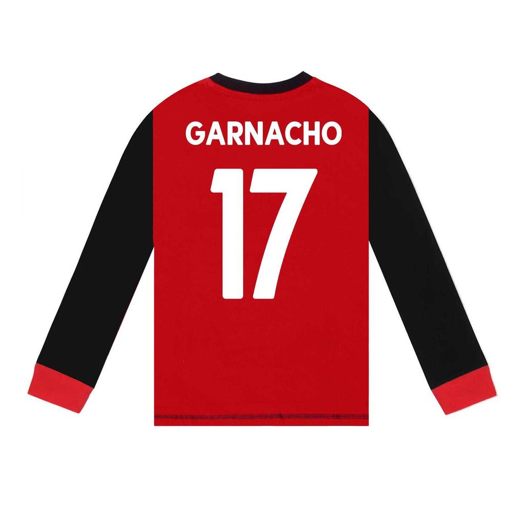 Manchester United FC Boys Alejandro Garnacho 17 Long Pyjama Set
