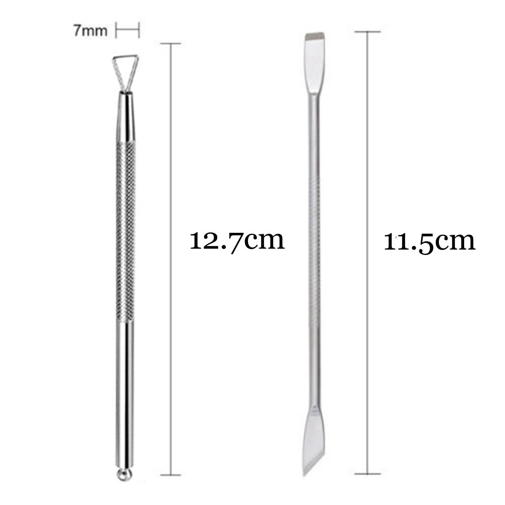 

Beauty Manicure Tool Nail Gel Cleaner Dual-ended Cuticle Pusher Nail Polish Remover Stick Rod Set