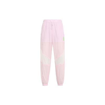 Woven Ice Silk Quick-Dry Casual Spliced Sports Pants Women Bottoms Ice-Cream-Pink 162227509-1