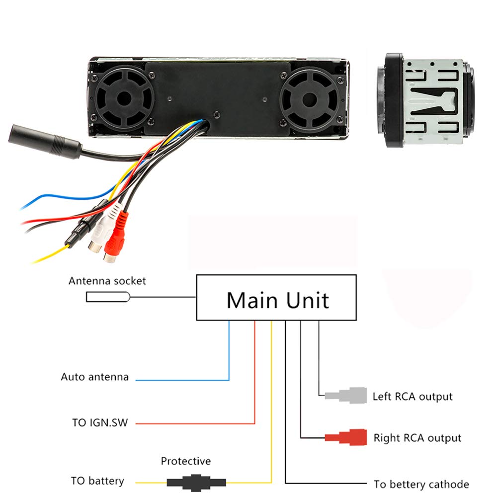 BOOMBOOST AV252 Radio Auto MP3 Acustic Card SD Audio Auto cu Bugle Încorporat Bluetooth Host Difuzor