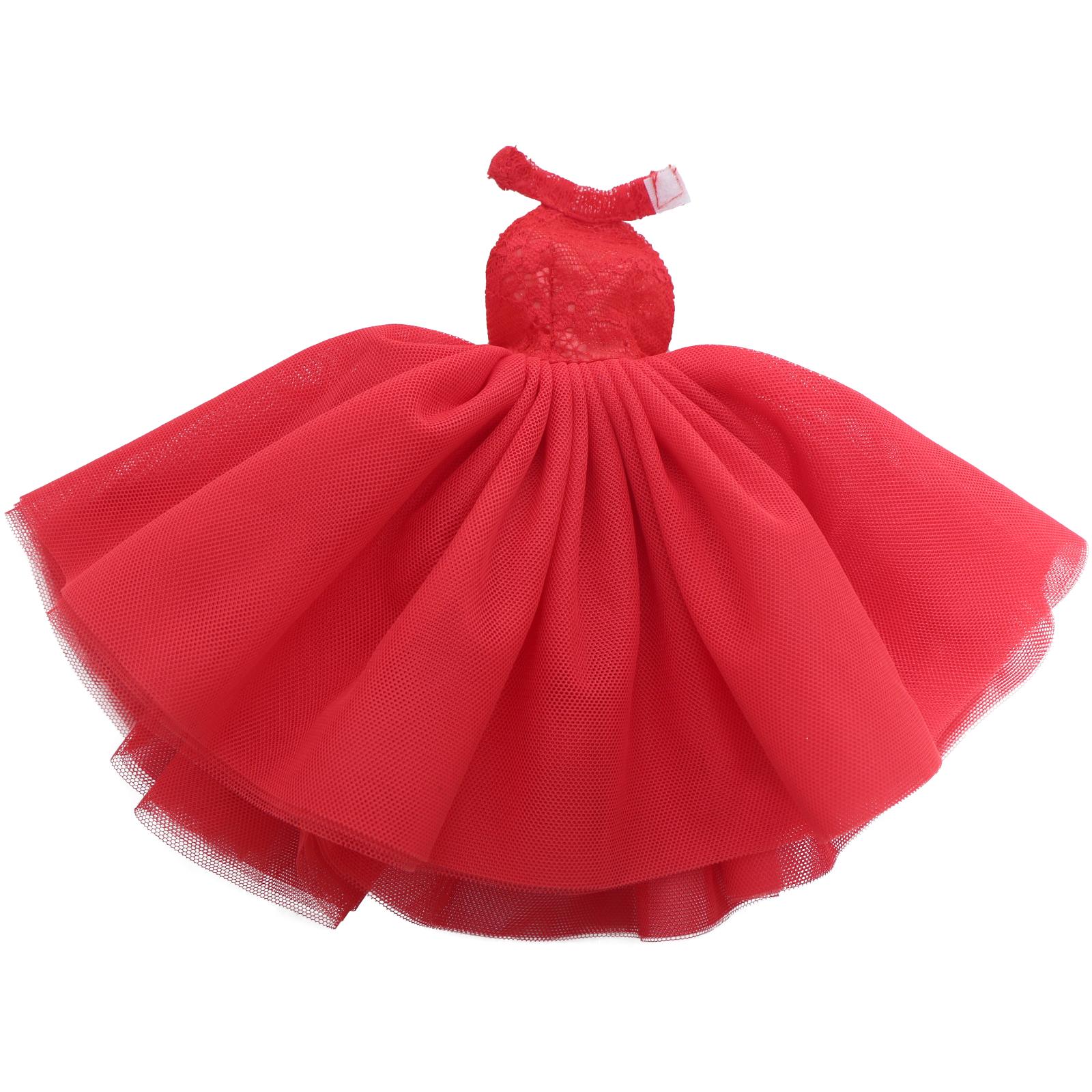 

Одежда для кукол 1/6, элегантное кружевное бальное платье, платье для косплея, одежда для танцовщицы, одежда для куклы Барби, аксессуары для кукол 30 см, детская игрушка(НЕТ КУКЛ)) красный