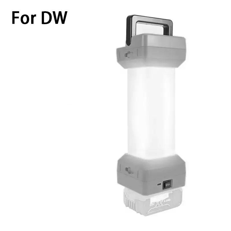 Handheld Work Light Camping Lights For Dewalt For Milwaukee 18V 20V Battery With USB Port Night For Night Work Fishing Camping