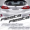 Metal 3D For Ford Fiesta Edge Badge Letter Logo Car Rear Trunk Body Sticker Emblem Glossy Black Accessories