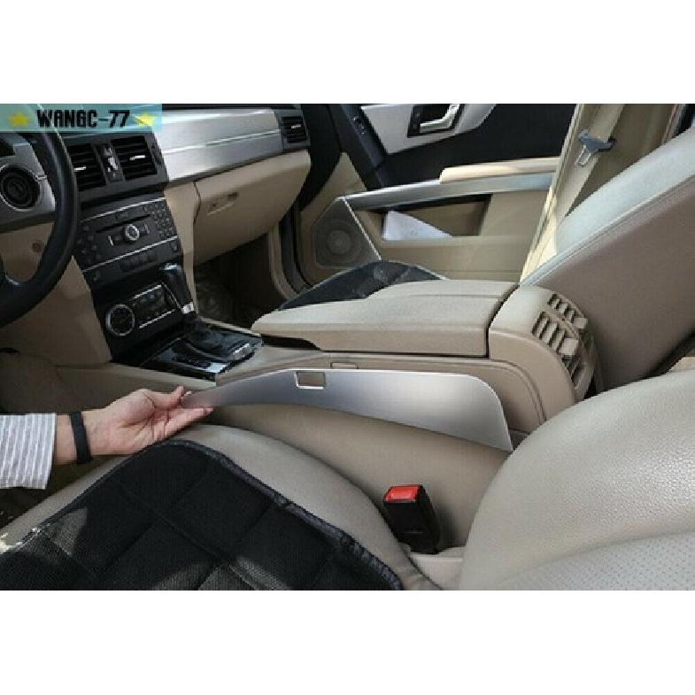 Silver ABS Fit For Mercedes Benz GLK Class X204 2008-15 Console Armrest Box Trim