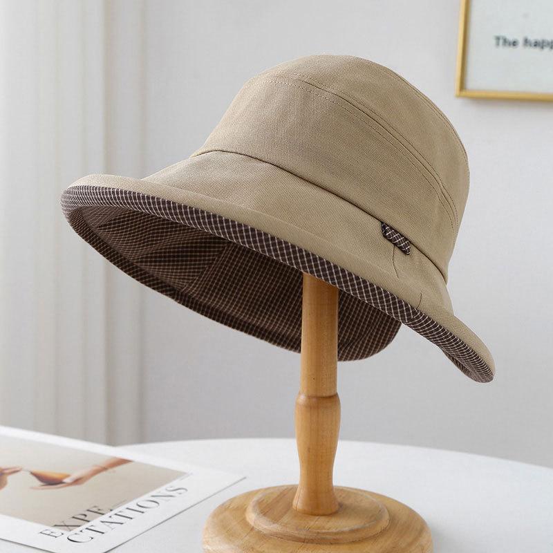 Women's Bucket Hat, Plaid Travel & Vacation, Face-Flattering & Versatile Spring & Autumn 2026 New