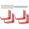 Fire Extinguisher Wall Mount 4X Fire Extinguisher Hooks Metal Bracket Space-Saving Holder For Fire Extinguisher Cabinet
