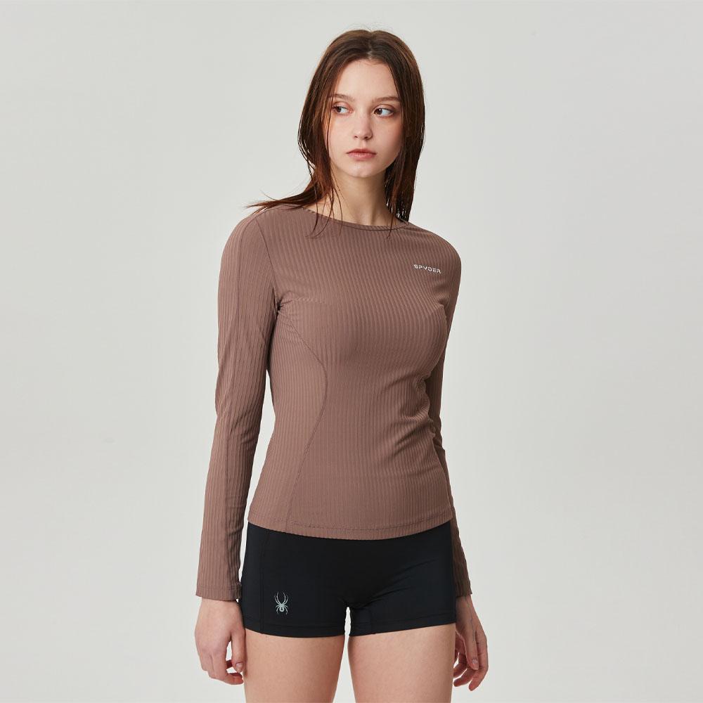 SPYDER Women'S Training Ribbed Long Sleeve Spjpcnrl252Wbrw