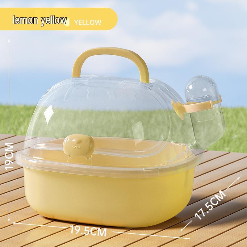 Portable Travel Hamster Cage - Bite-Resistant, Small/Large, Easy to Clean