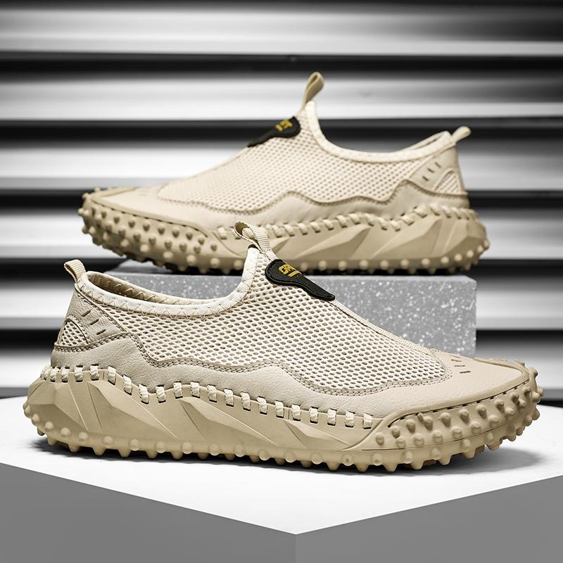 Summer Breathable Outdoor Casual Shoes Men Sneakers Antiskid Slip On Walking Shoes Moccasins Man Shoes