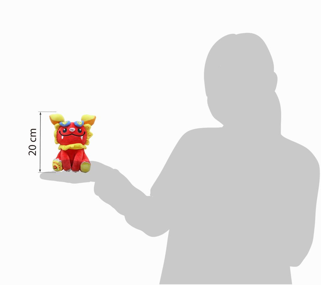 Take Off Okinawa Series Shisa Plush Toy Red