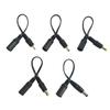 5V 9V 12V DC5.5x2.1mm Female To 5 Types DC Male Connector Adapter Cable Extension Power Cord Support Voltage 1V-36V