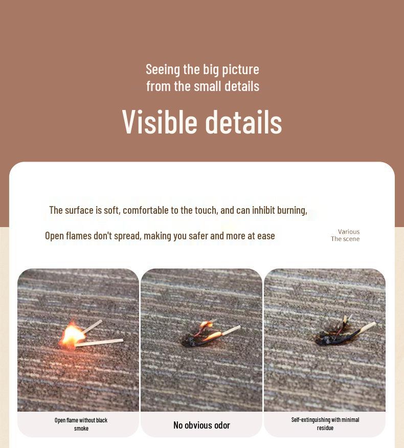 Goldener Phönix Verriegelbare Büroteppichmatten für große Flächen