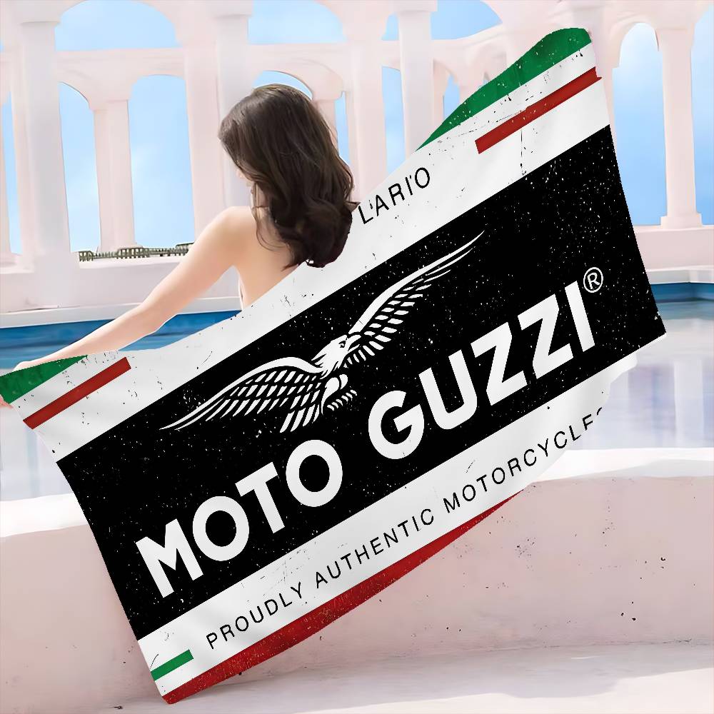 M-Moto G-Guzzi Microfiber Blanket Quick Drying Beach Towels Oversized Printing Super Absorbent Pool Towel Blanket