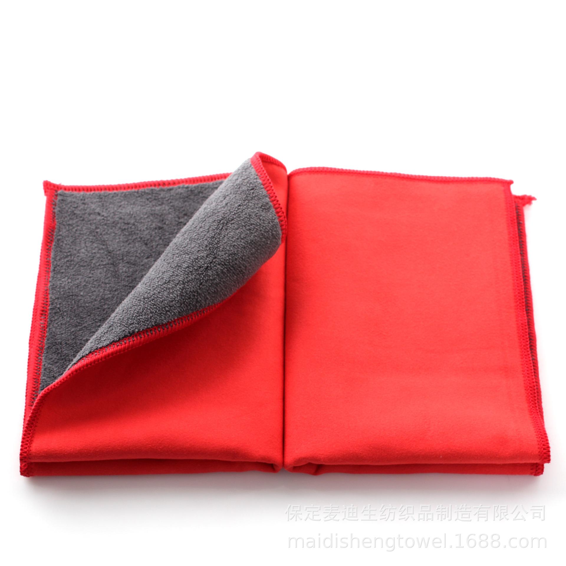 

Замшевое полотенце для мытья автомобиля Утолщенное двухстороннее коралловое флисовое полотенце для автомобиля Абсорбирующее полотенце для стекла, не оставляющее следов 30 * 30cm [single] красный