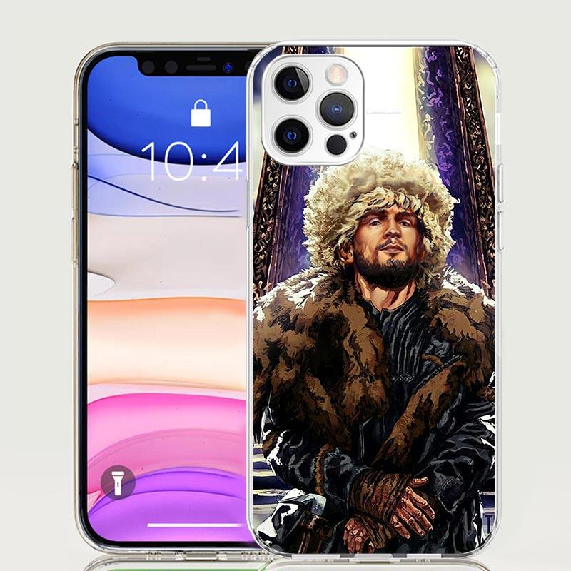 Khabib Nurmagomedov Phone Case for Apple iPhone 17 Air 16 15 Plus 14 + 13 Mini 12 11 Pro Max 7 8 SE 16Max Soft Shell Cover Coque