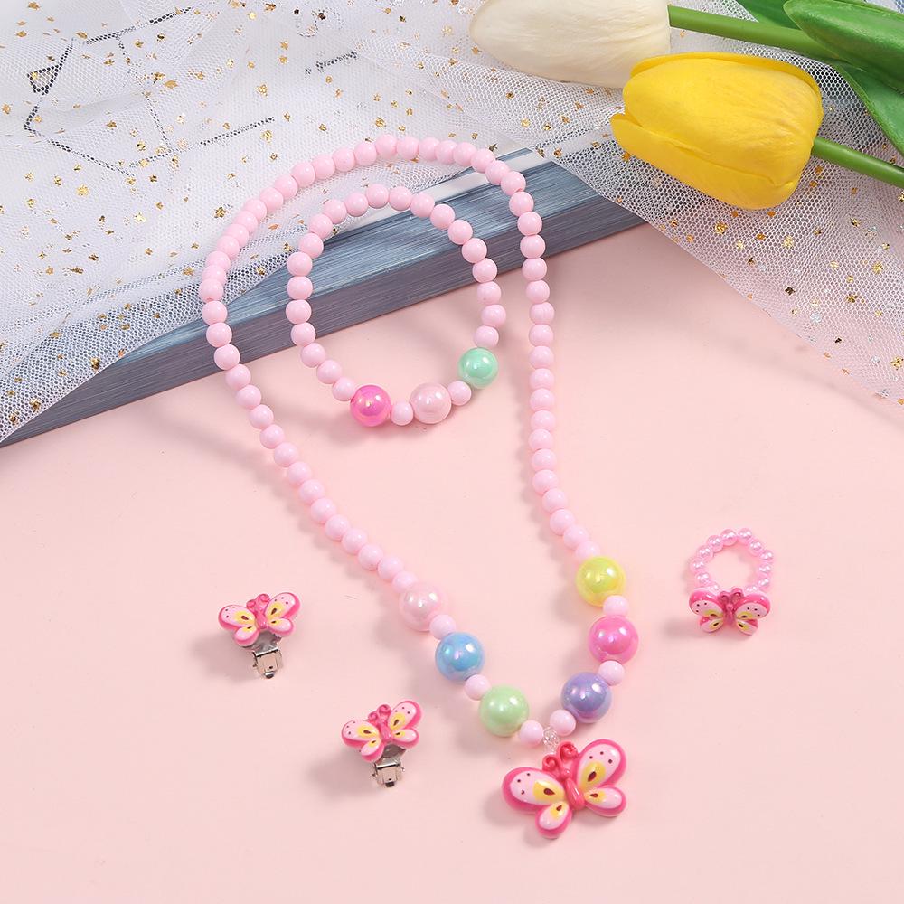 

2025 Креативный набор ожерелий из радужной смолы для детей: Красочные конфетные украшения