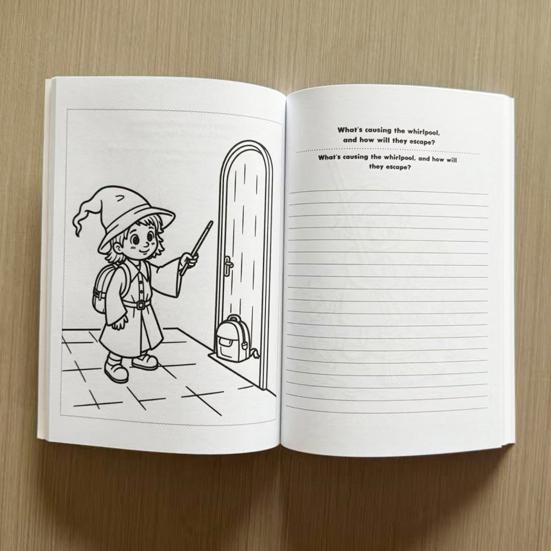 Everyday Superheroes Coloring Book 60-Page Interactive Adventure for Kids Portable Creative Coloring Book with Pencils Crayons Markers