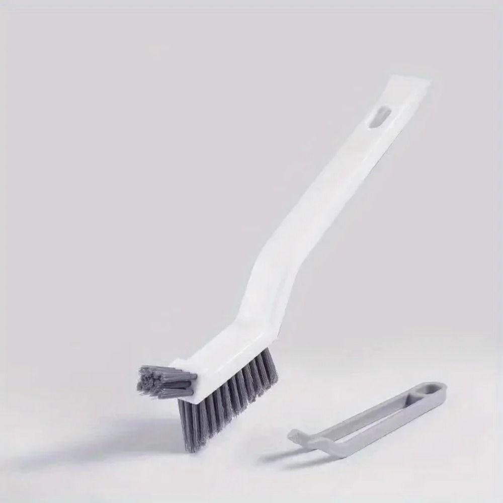 3 in1 Long Handled Gap Brush Hard Bristled Corner Brush Effective Cleaning Brush Window Grooves
