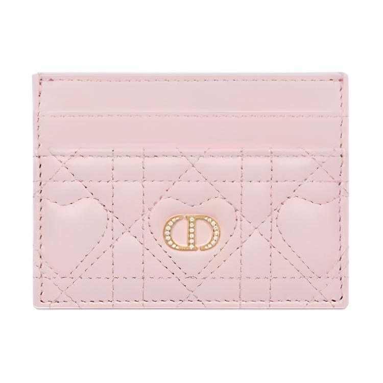 

Серія Dior Caro Фрезія Серце стьобаний Золотий метал Логотип CD Шкіра ягняти Тримач для карток Жіночі аксесуари Макаронно-рожевий S4205UJNH-M17N Box(Basic Set+Box)