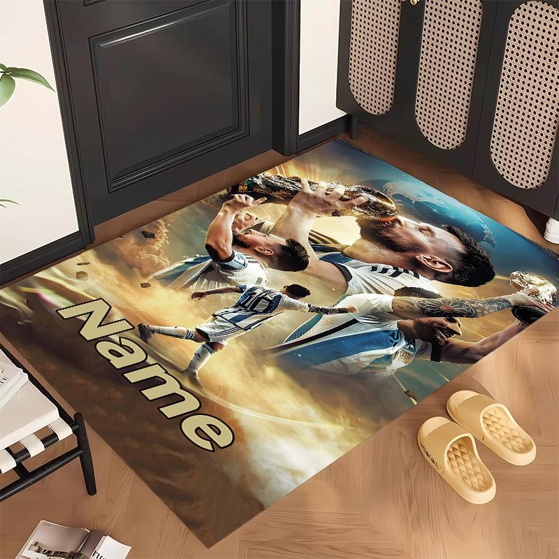 Lionel Messi (1) Personalized name Office Carpet Stylish Decor for Living Room Bedroom Kitchen