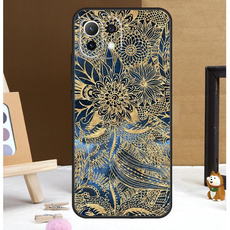 Indian Pattern Mandala Case For Xiaomi 14 Ultra 13 11T 12T 13T Pro 12 Lite POCO X6 Pro X3 X4 X5 M5s M6 F3 F5 Cover