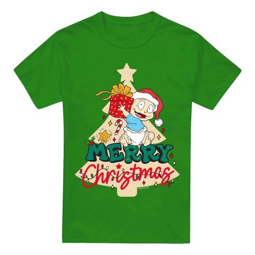 Rugrats Mens Merry Christmas Tommy Pickles T-Shirt