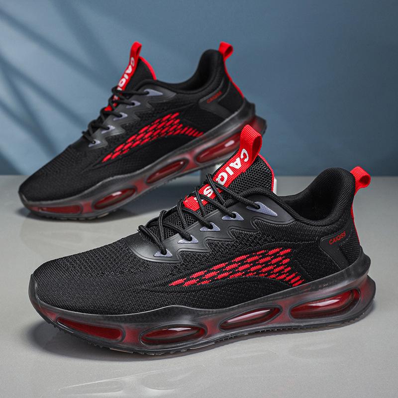 Men's sports shoes spring new fly-woven shoes fashion casual running shoes men's shoes