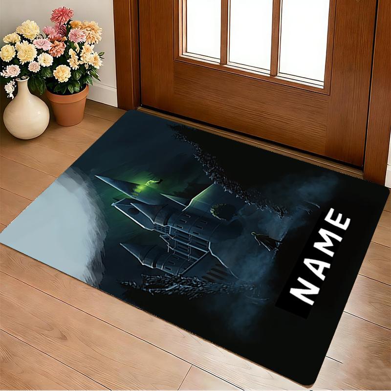 Custom Name Owl Art Living Room Non-Slip Area Rug Soft Carpet for Bedroom Kids Playroom Sofa Office Home Decor Doormat