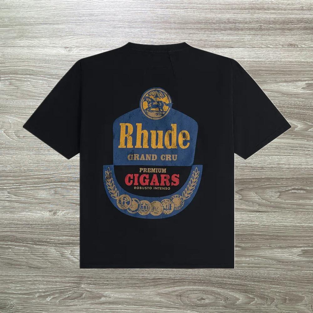 Top Rh Trendy Brand Ude Summer New Crown Flag High Street Vintage Cotton Round Neck ShortSleeved TShirt For Unisex And Unisex