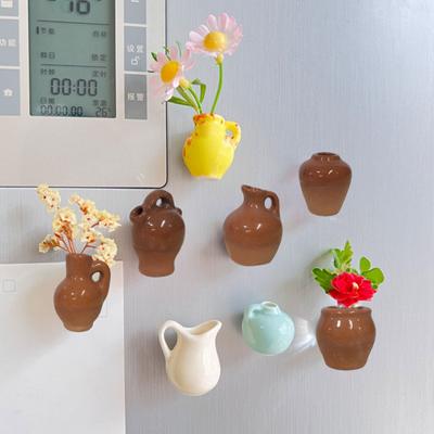 Mini Keramiktopf Kühlschrankmagnet Küchenschrank Kühlschrank 3D Miniatur Keramikgefäß
