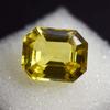 9.95 Ct Natural Yellow Ceylon SAPPHIRE Emerald Shape Loose Gemstone CERTIFIED AM-196
