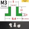 T-förmige Nylon-Dichtungsscheibe M3-M35 Gewinde Isolierabstandshalter
