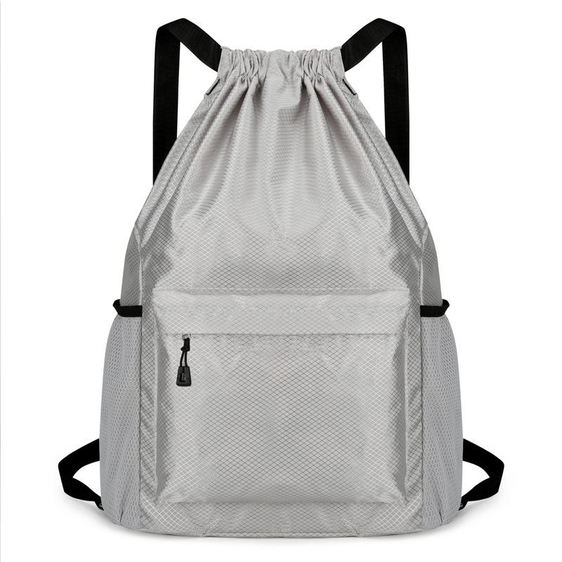 Herren Fitness Basketball Kordelzug Rucksack - Großes Fassungsvermögen, Wasserabweisend, mit Logodruck